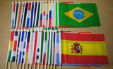 Central African Republic Fabric National Hand Waving Flag  - United Flags And Flagstaffs