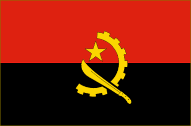 Angola National Flag Sewn Flags - United Flags And Flagstaffs