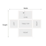 Table Cover - Fitted With Split Back