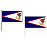 American Samoa Fabric National Hand Waving Flag  - United Flags And Flagstaffs