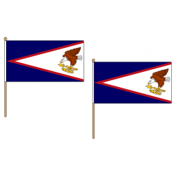 American Samoa Fabric National Hand Waving Flag  - United Flags And Flagstaffs