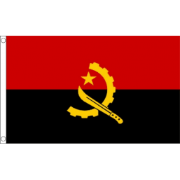 Angola National Flag - Budget 5 x 3 feet Flags - United Flags And Flagstaffs