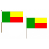 Benin Fabric National Hand Waving Flag  - United Flags And Flagstaffs