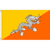 Bhutan National Flag - Budget 5 x 3 feet Flags - United Flags And Flagstaffs