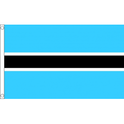 Botswana National Flag - Budget 5 x 3 feet Flags - United Flags And Flagstaffs