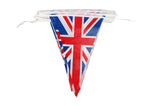 Platinum Jubilee Union Flag "Fabric" Bunting - Budget Triangular