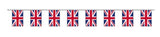 Platinum Jubilee Union Flag "Fabric" Bunting - Budget Rectangular