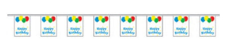 Economy Fabric Bunting - Happy Birthday Flags - United Flags And Flagstaffs