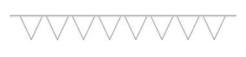 Economy Fabric Bunting - White Flags - United Flags And Flagstaffs