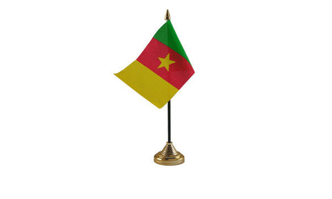 Cameroon Table Flag Flags - United Flags And Flagstaffs