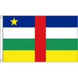 Central African Republic National Flag - Budget 5 x 3 feet Flags - United Flags And Flagstaffs