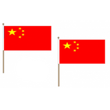 China Fabric National Hand Waving Flag  - United Flags And Flagstaffs