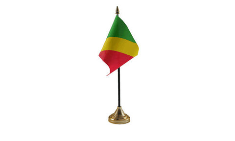 Congo Brazzaville Table Flag Flags - United Flags And Flagstaffs