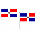 Dominican Republic Fabric National Hand Waving Flag  - United Flags And Flagstaffs