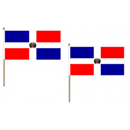 Dominican Republic Fabric National Hand Waving Flag  - United Flags And Flagstaffs