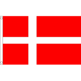 Denmark National Flag - Budget 5 x 3 feet Flags - United Flags And Flagstaffs