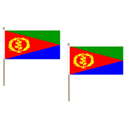 Eritrea Fabric National Hand Waving Flag Flags - United Flags And Flagstaffs