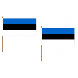 Estonia Fabric National Hand Waving Flag Flags - United Flags And Flagstaffs