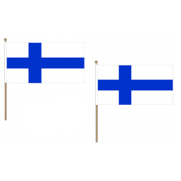 Finland Fabric National Hand Waving Flag Flags - United Flags And Flagstaffs