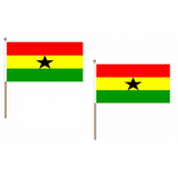 Ghana Fabric National Hand Waving Flag Flags - United Flags And Flagstaffs