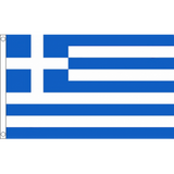 Greece National Flag - Budget 5 x 3 feet Flags - United Flags And Flagstaffs