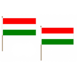 Hungary Fabric National Hand Waving Flag Flags - United Flags And Flagstaffs