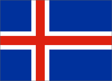Iceland National Flag Sewn Flags - United Flags And Flagstaffs