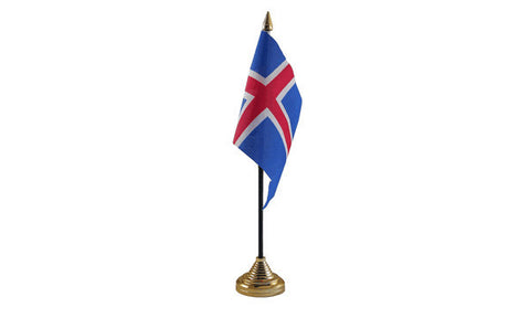 Iceland Table Flag Flags - United Flags And Flagstaffs