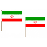 Iran Fabric National Hand Waving Flag Flags - United Flags And Flagstaffs
