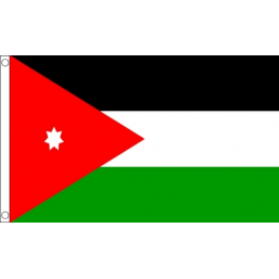 Jordan National Flag - Budget 5 x 3 feet Flags - United Flags And Flagstaffs