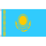Kazakhstan National Flag - Budget 5 x 3 feet Flags - United Flags And Flagstaffs