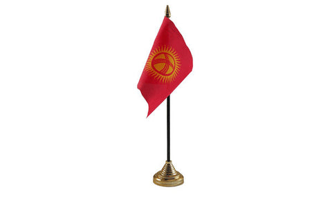 Kyrgyzstan Table Flag Flags - United Flags And Flagstaffs