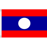 Laos National Flag - Budget 5 x 3 feet Flags - United Flags And Flagstaffs