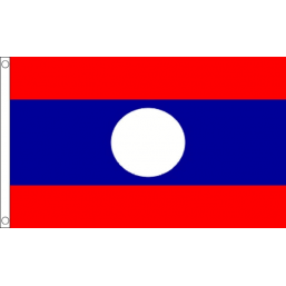 Laos National Flag - Budget 5 x 3 feet Flags - United Flags And Flagstaffs