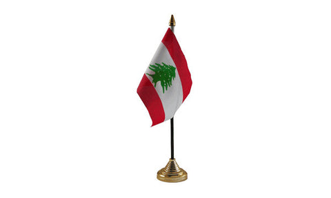 Lebanon Table Flag Flags - United Flags And Flagstaffs