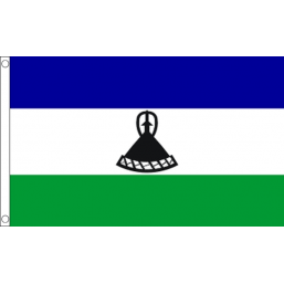 Lesotho National Flag - Budget 5 x 3 feet Flags - United Flags And Flagstaffs