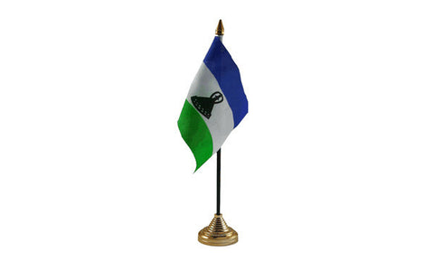 Lesotho Table Flag Flags - United Flags And Flagstaffs