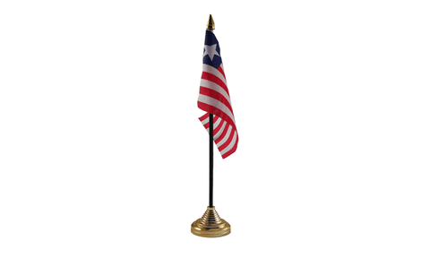 Liberia Table Flag Flags - United Flags And Flagstaffs