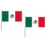 Mexico Fabric National Hand Waving Flag Flags - United Flags And Flagstaffs