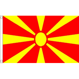 Macedonia National Flag - Budget 5 x 3 feet Flags - United Flags And Flagstaffs