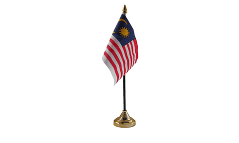 Malaysia Table Flag Flags - United Flags And Flagstaffs