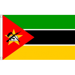 Mozambique National Flag - Budget 5 x 3 feet Flags - United Flags And Flagstaffs