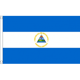 Nicaragua National Flag - Budget 5 x 3 feet Flags - United Flags And Flagstaffs