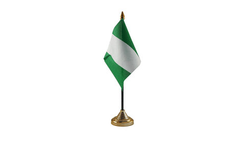 Nigeria Table Flag Flags - United Flags And Flagstaffs
