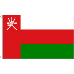 Oman National Flag - Budget 5 x 3 feet Flags - United Flags And Flagstaffs