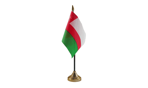 Oman Table Flag Flags - United Flags And Flagstaffs