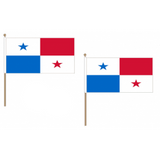 Panama Fabric National Hand Waving Flag Flags - United Flags And Flagstaffs
