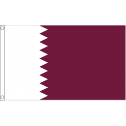 Qatar National Flag - Budget 5 x 3 feet Flags - United Flags And Flagstaffs