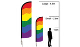 Feather Flags - RAINBOW - Stock Design