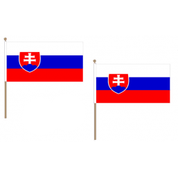 Slovakia Fabric National Hand Waving Flag Flags - United Flags And Flagstaffs